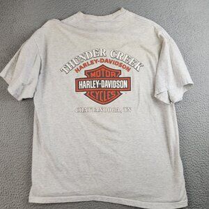 Harley Davidson Shirt Extra Large Pocket Chattanooga TN Motorcycle Bike Distress